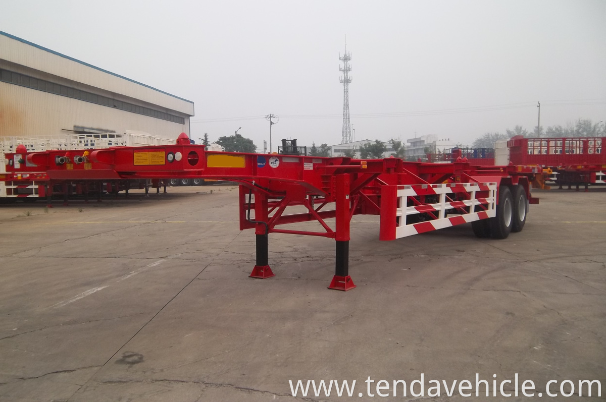 20ft Container Skeleton Chassis Trailer